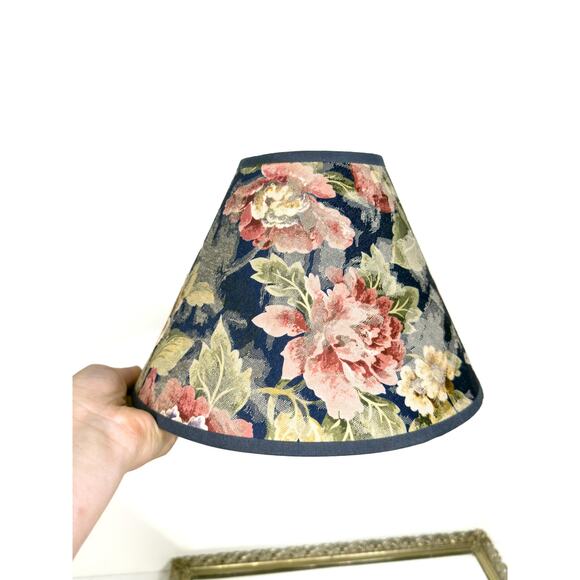 Small Floral Shabby Chic Lampshade- Vintage Country Cottage Floral Design - Picture 1 of 10